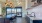 Liberty Duet Apartments, Salt Lake City, Utah, Rooftop Lounge, kitchen area, microwave, sink, cooktop, long table for group seating, dishwasher, overhead decorative gold lights. 